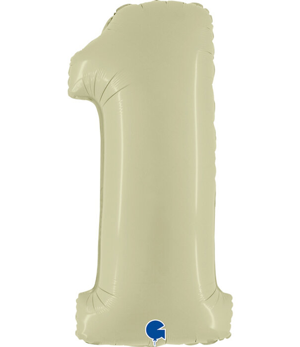 Cijferballon XXL | 1 olijfgroen