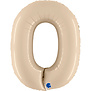 Cijferballon XXL | 0 Cream