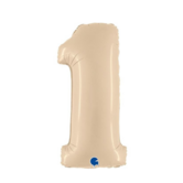 Cijferballon XXL | 1 Cream