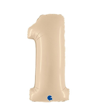 Cijferballon XXL | 1 Cream