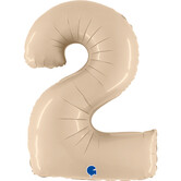 Cijferballon XXL | 2 Cream