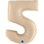 Cijferballon XXL | 5 Cream