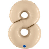 Cijferballon XXL | 8 Cream