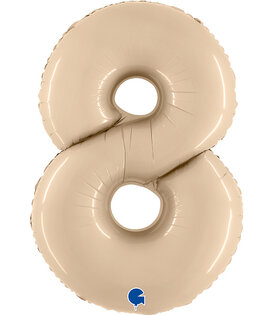 Cijferballon XXL | 8 Cream