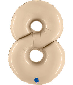 Cijferballon XXL | 8 Cream