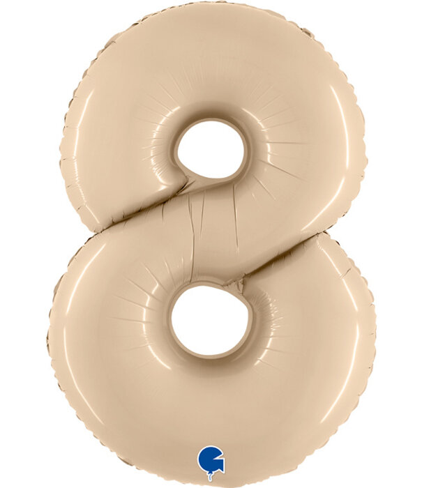 Cijferballon XXL | 8 Cream