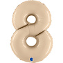 Cijferballon XXL | 8 Cream