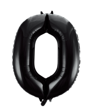 Cijferballon XXL | 0 zwart