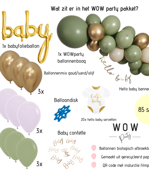 WOW partypakket | Babyshower