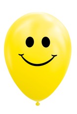 8x latex ballon gele smiley