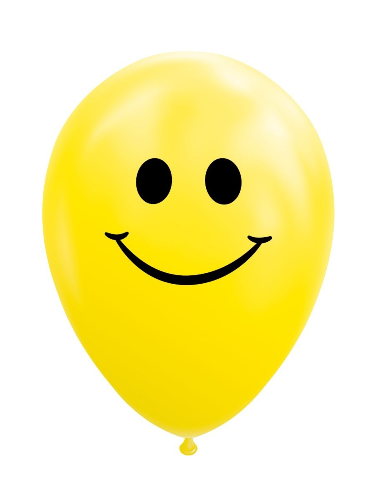 8x latex ballon gele smiley