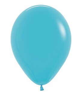 10x latex ballon fel blauw| 30cm
