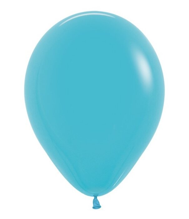 10x latex ballon fel blauw| 30cm
