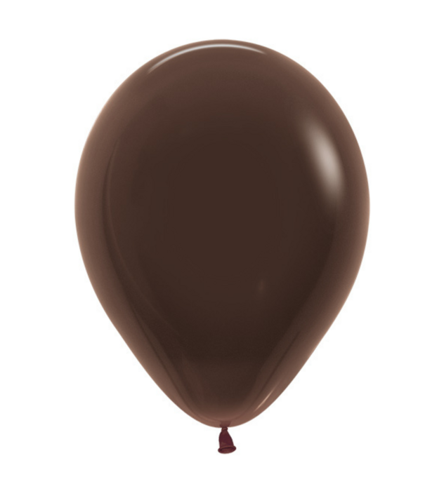 10x latex ballon chocolade bruin | 30 cm