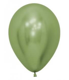 10x latex ballon reflex lime groen | 30 cm