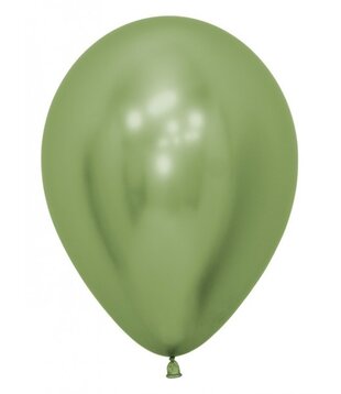 10x latex ballon reflex lime groen | 30 cm