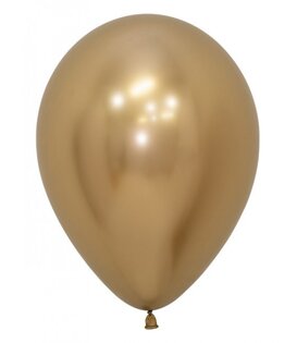 10x latex ballon reflex gold | 30 cm