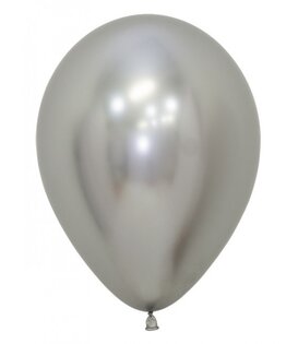 10x latex ballon reflex zilver | 30cm