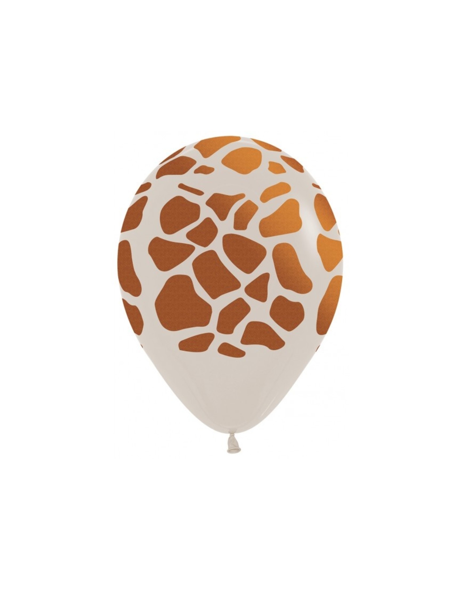 10x latex ballon giraffe koper & zand  | 30cm