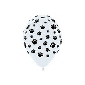 10x latex ballonnen met dierenpootje | 30cm