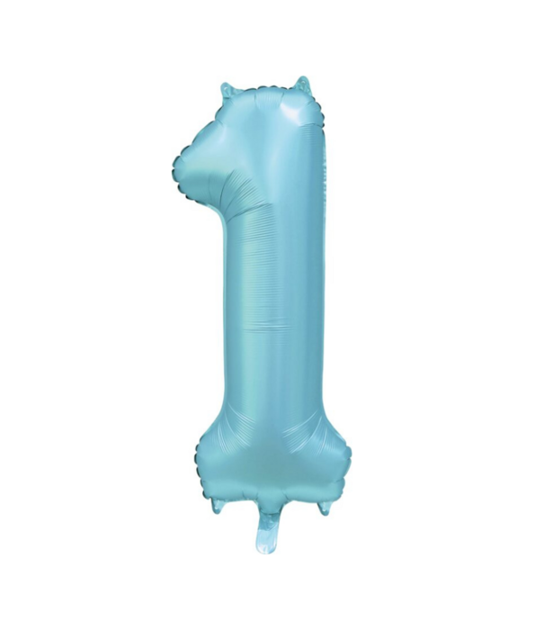 Cijferballon XXL | 1 satijn blauw
