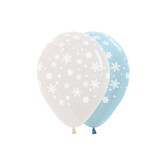 5x Latex ballon sneeuwvlok | 30 cm