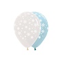 5x Latex ballon sneeuwvlok | 30 cm