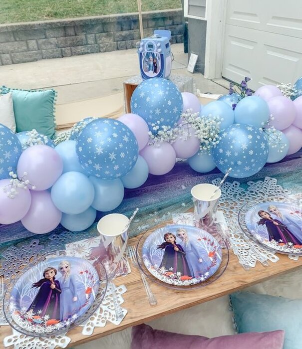 5x Latex ballon sneeuwvlok | 30 cm
