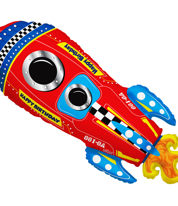XXL Folieballon raket 71cm