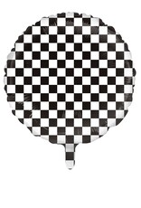 Folieballon Racing vlag 45cm