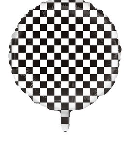 Folieballon Racing vlag 45cm