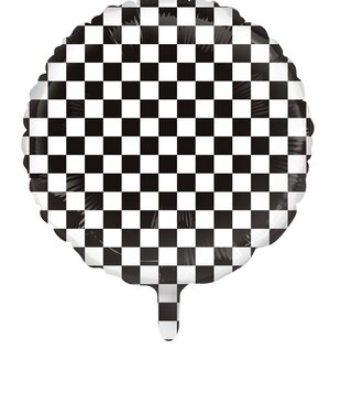 Folieballon Racing vlag 45cm