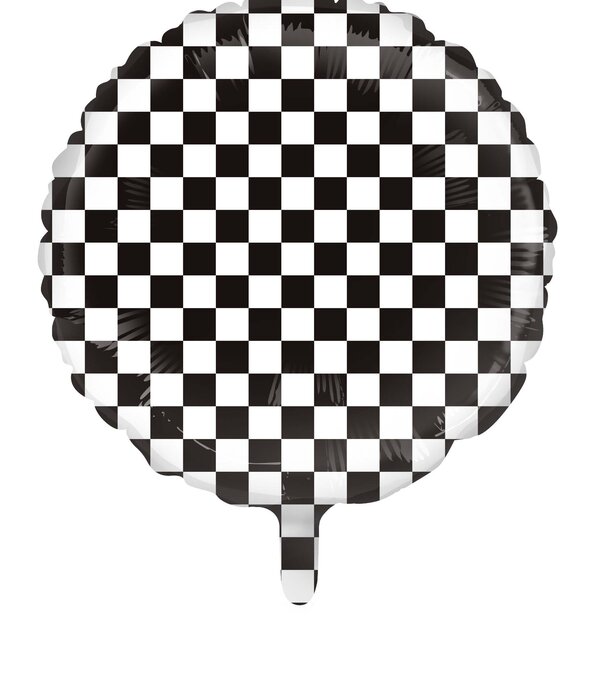 Folieballon Racing vlag 45cm