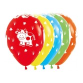 5x latex ballon boerderij | 30cm
