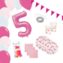 WOW partypakket | flamingo met XXL cijferballon