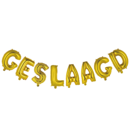 globos Feestslinger folieballon geslaagd / goud