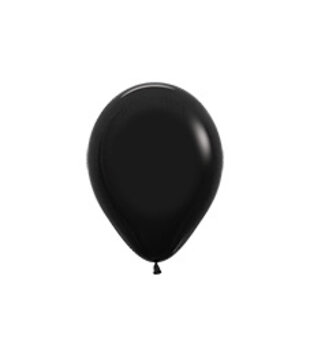 10x mini ballon | zwart