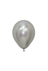 10x mini ballon | Reflex zilver