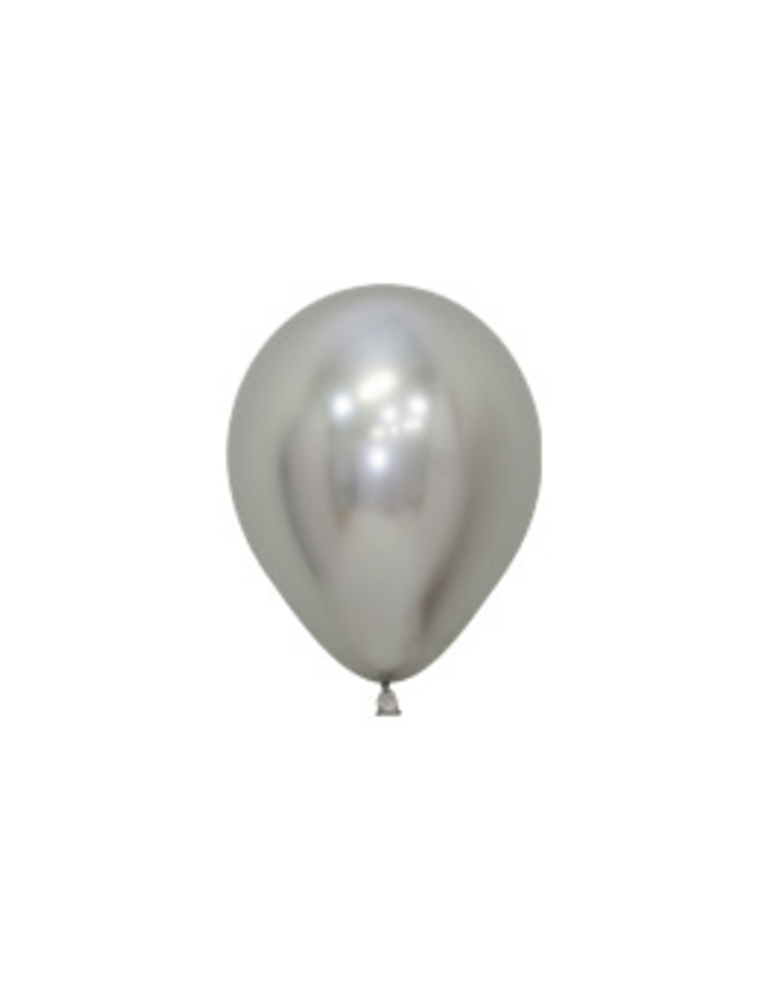 10x mini ballon | Reflex zilver