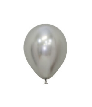 10x mini ballon | Reflex zilver