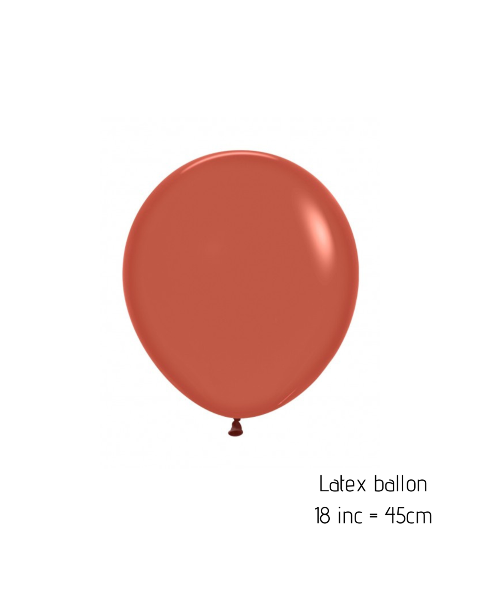 2x XL latex ballon | terracotta