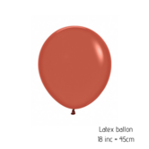 2x XL latex ballon | terracotta