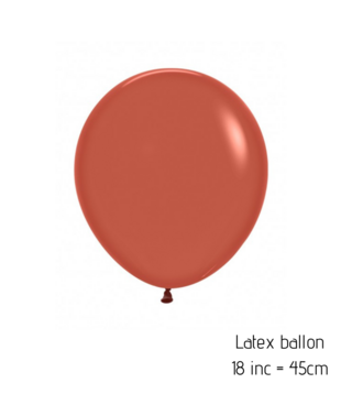 2x XL latex ballon | terracotta