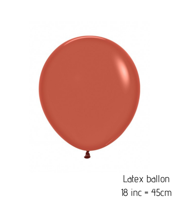 2x XL latex ballon | terracotta