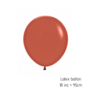 2x XL latex ballon | terracotta
