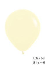 2x latex ballon 45 cm | Pastel geel