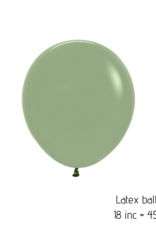 2x XL latex ballon 45 cm | olijfgroen