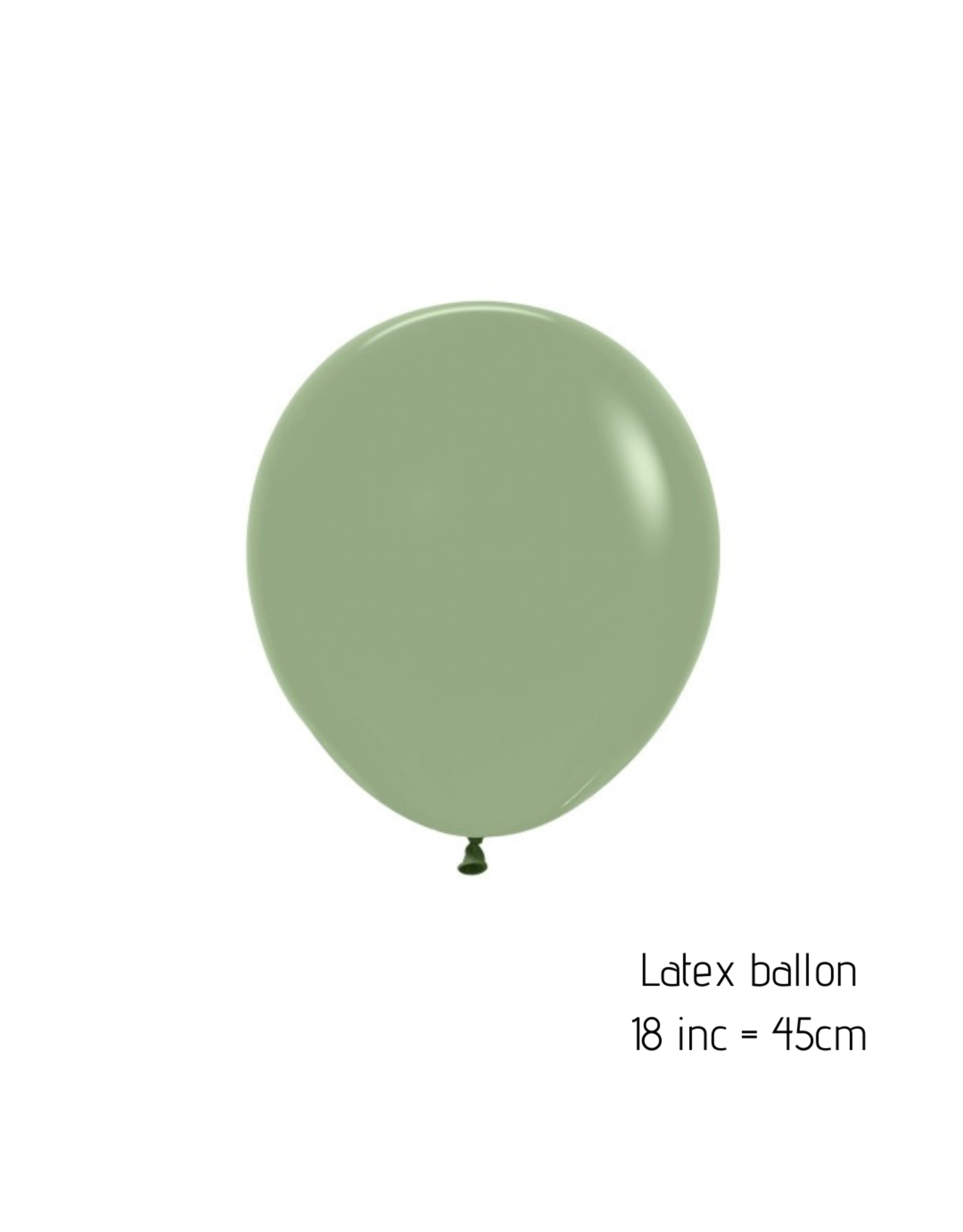 2x XL latex ballon 45 cm | olijfgroen