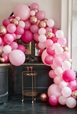 Ballonnenboog roze en rose gold