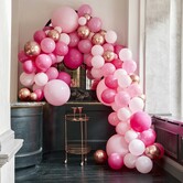 Ballonnenboog roze en rose gold